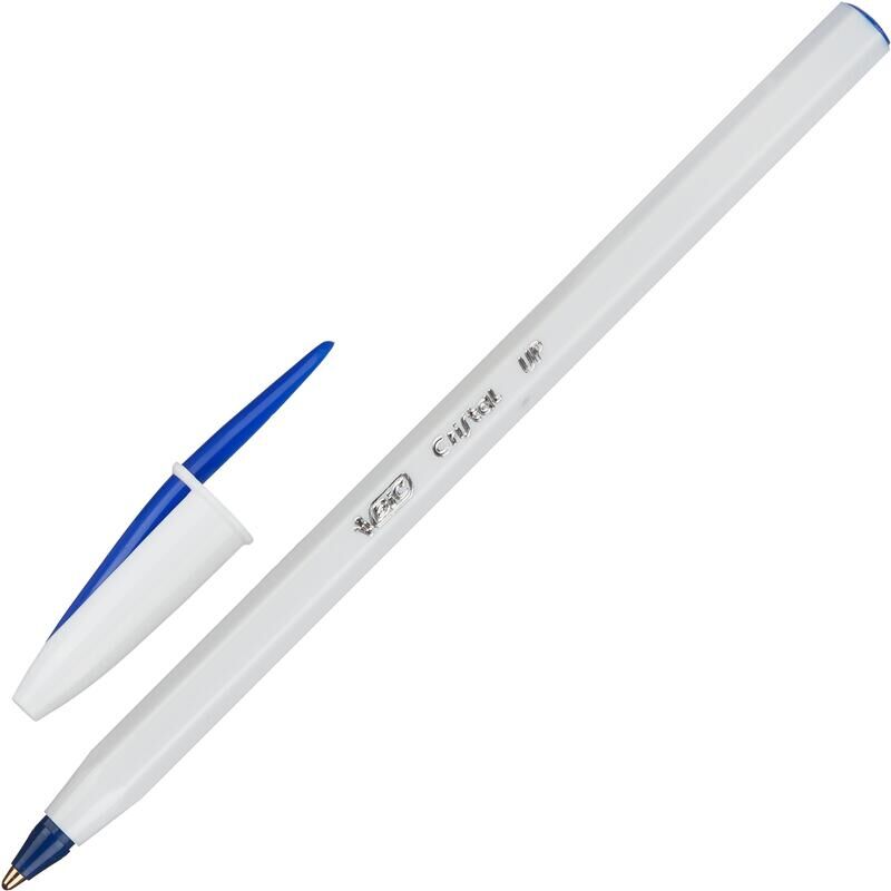 Ручка шариковая неавтоматическая Bic Cristal синяя (толщина линии 0.32 мм) BIC