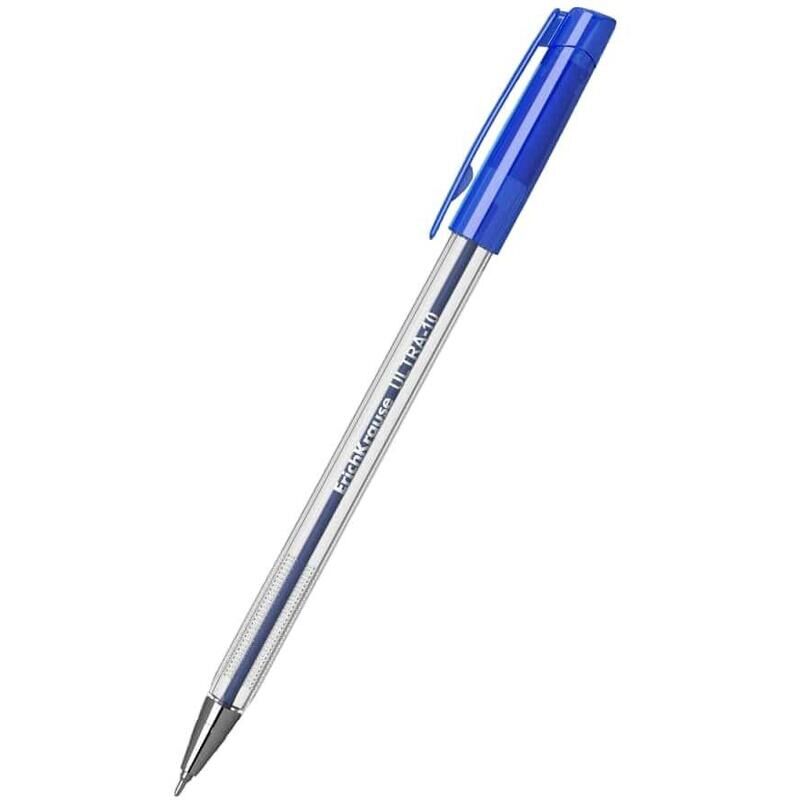 Ручка шариковая неавтоматическая Erich Krause Ultra-10 синяя (толщина линии 0.26 мм)