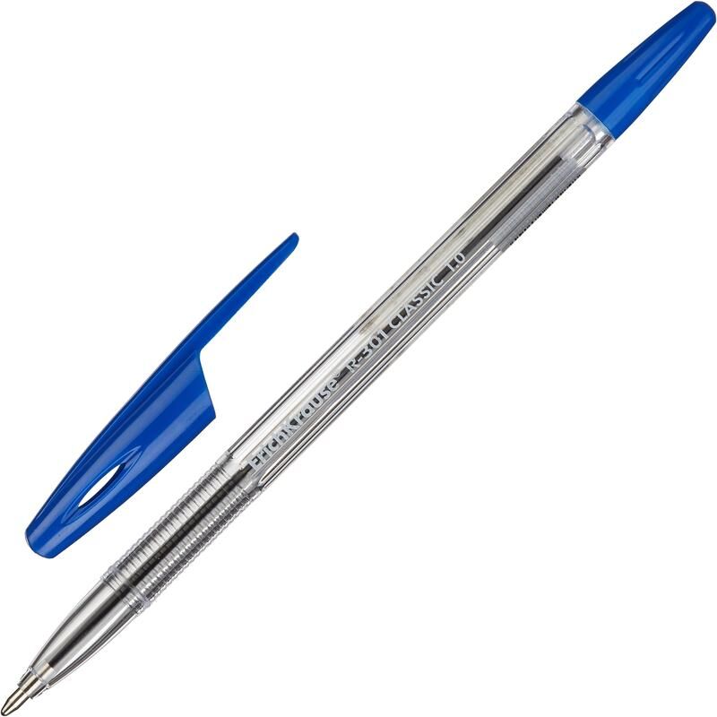 Ручка шариковая неавтоматическая Erich Krause R-301 Classic Stick синяя (толщина линии 0.5 мм)
