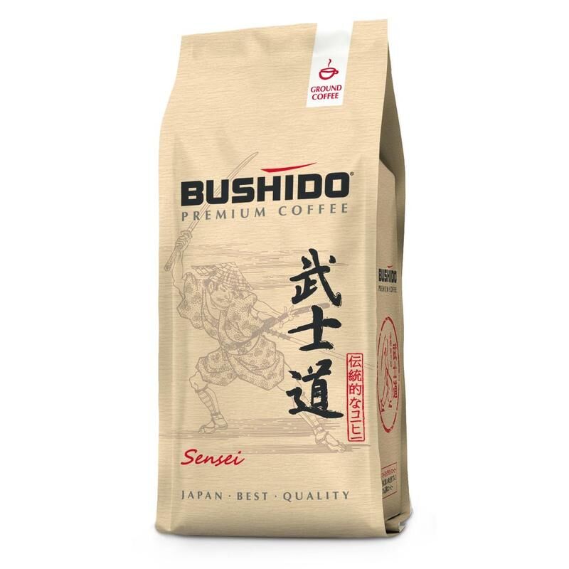 Кофе молотый Bushido Sensei 227 г (вакуумная упаковка)