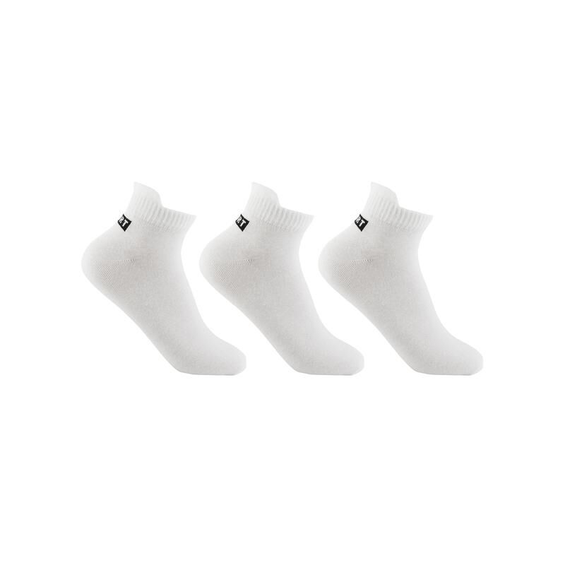 Носки мужские спортивные белые без рисунка размер 27-29 (3 пары в упаковке) NoName