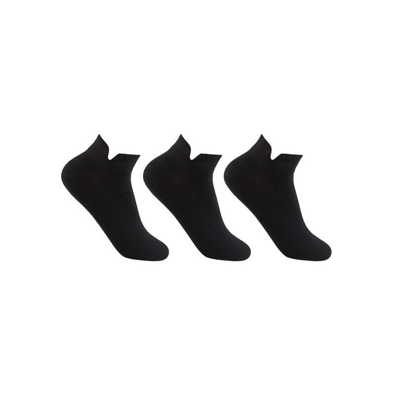Носки мужские спортивные черные без рисунка размер 27-29 (3 пары в упаковке) NoName