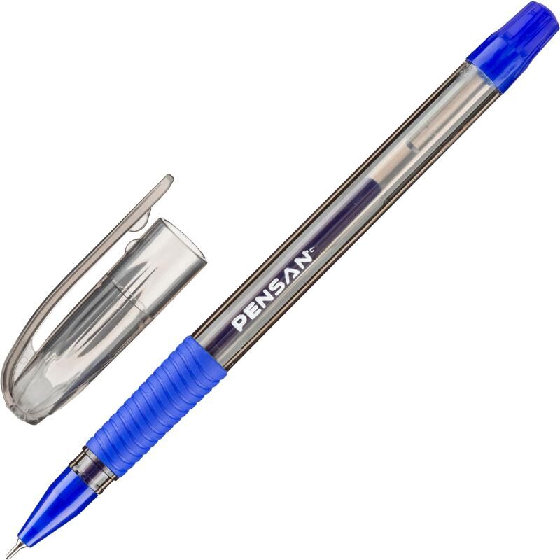 Ручка гелевая неавтоматическая Pensan Soft Gel синяя (толщина линии 0.35 мм)
