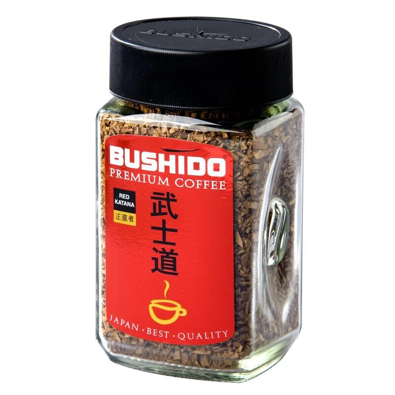 Кофе растворимый Bushido Red Katana 100 г (стеклянная банка)