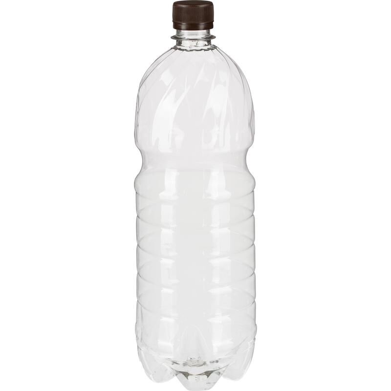 Бутылка с крышкой ПЭТ прозрачная 1.5 л узкое горло (50 штук в упаковке) NoName