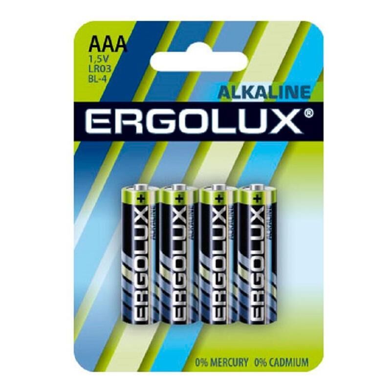 Батарейка Ergolux LR03 BL-4
