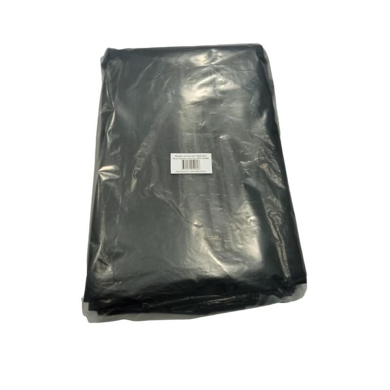 Мешки для мусора на 240 л Элементари черные (ПВД, 80 мкм, 50 штук в упаковке) NoName