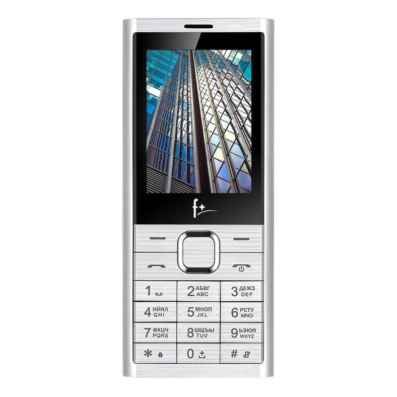 Мобильный телефон F+ B241 серебристый