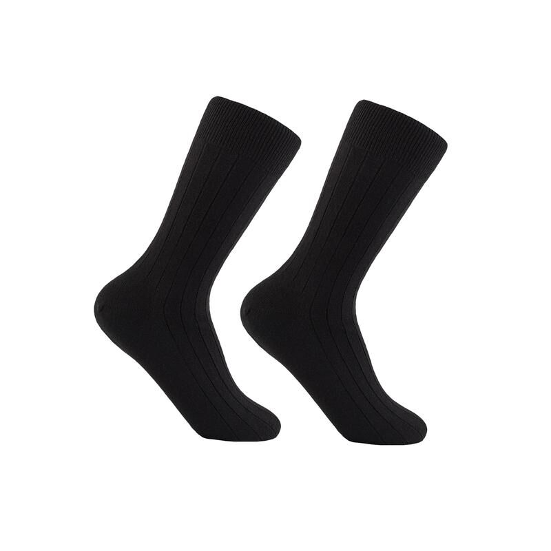 Носки мужские шерстяные черные с полосой размер 29 NoName