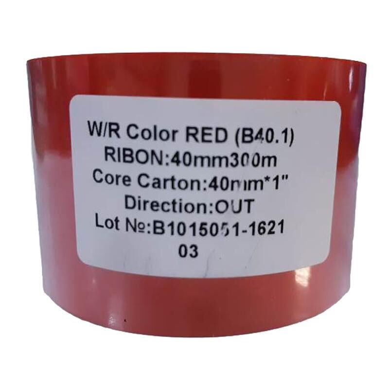 Риббон Wax/Resin Premium red 40 мм х 300 м OUT (диаметр втулки 25.4 мм) NoName