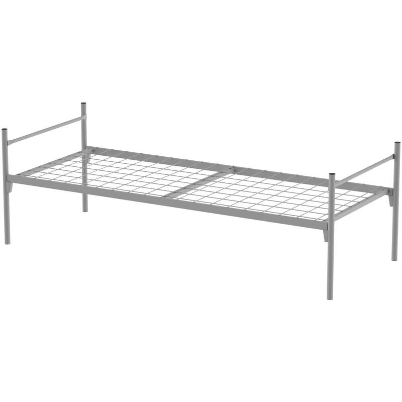 Кровать одноярусная МСК158КН (серый, 812х2014х650 мм) NoName