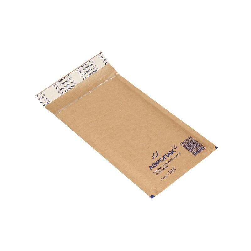 Крафт пакет с воздушной прослойкой 14x22 см (100 штук в упаковке) NoName