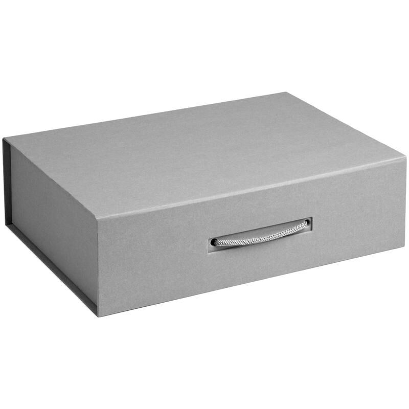 Коробка подарочная Case серая (35.3х24х10 см) Проект 111