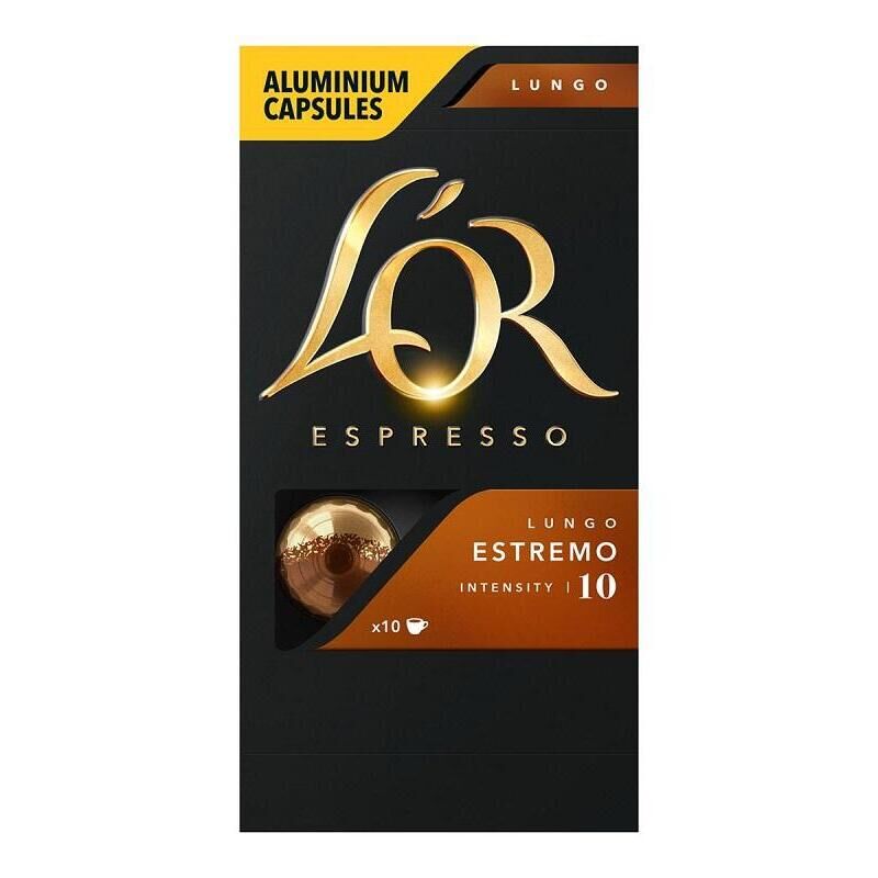Кофе в капсулах для кофемашин L'or Espresso Lungo Estremo (10 штук в упаковке) L'OR