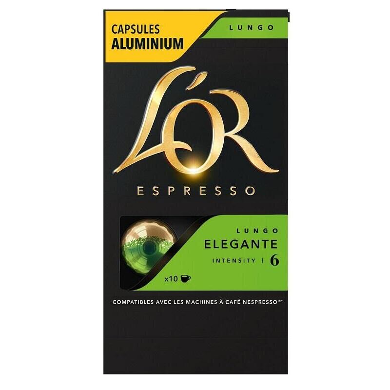 Кофе в капсулах для кофемашин L'or Espresso Lungo Elegante (10 штук в упаковке) L'OR