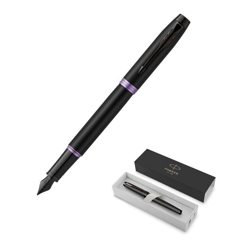 Ручка перьевая Parker IM Professionals Amethyst Purple BT цвет чернил синий цвет корпуса черный (артикул производителя 2