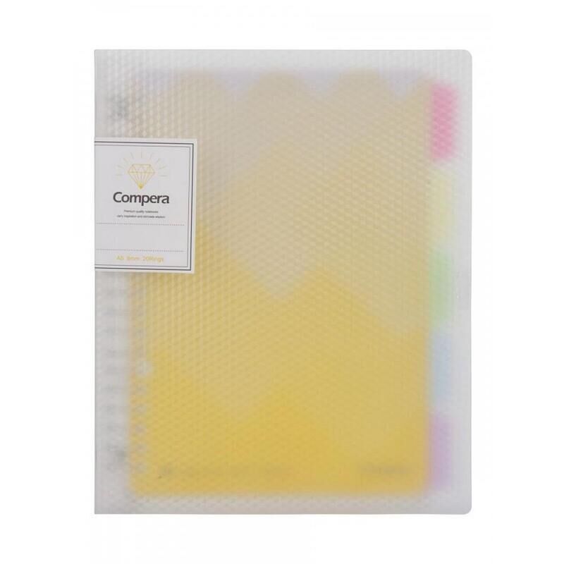 Тетрадь общая Comix Compera Diamond YW А5 50 листов в линейку на кольцах обложка разноцветная