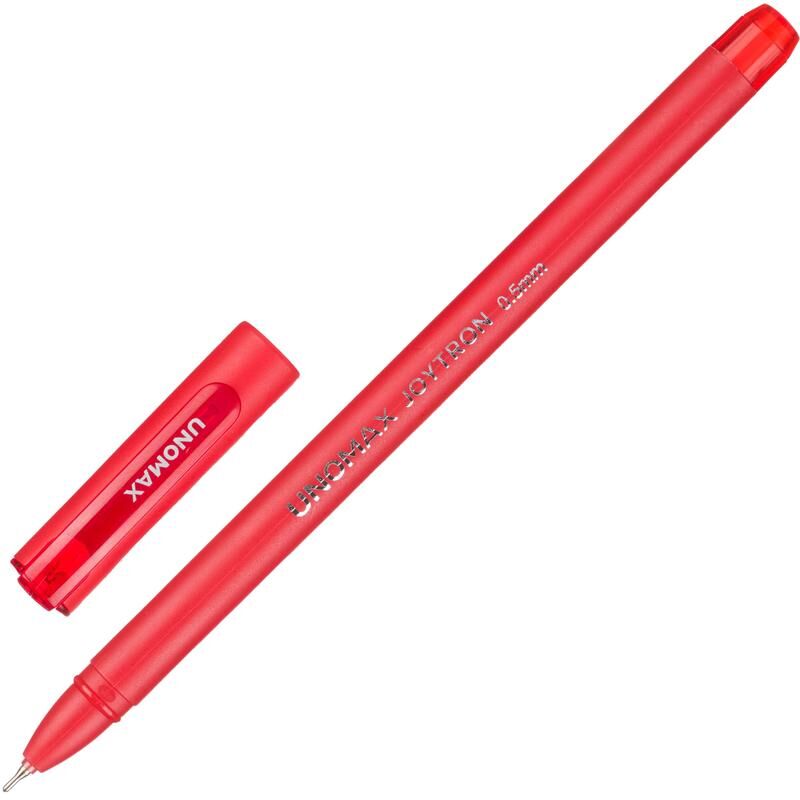 Ручка шариковая неавтоматическая Unomax Joytron красная (толщина линии 0.3 мм) Unomax (Unimax)