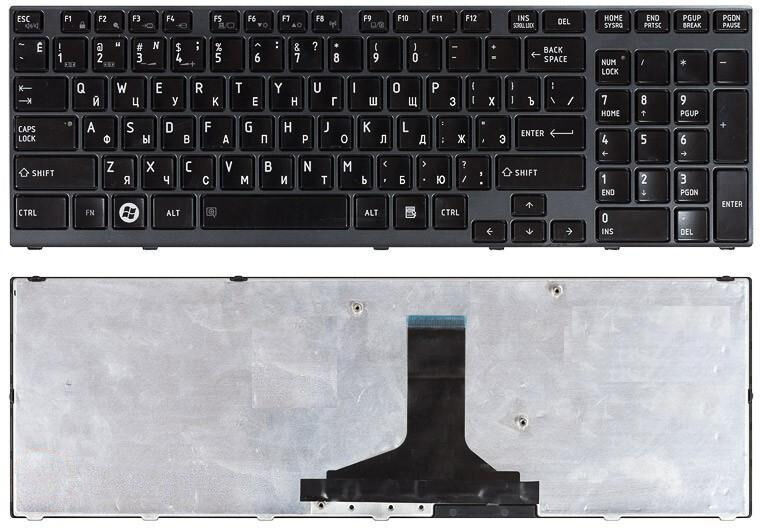 Клавиатура для ноутбука Toshiba A660 P750 X770 p/n: NSK-TQ0BC 0R, 9Z.N4YBC.00R, PK130CX1A11
