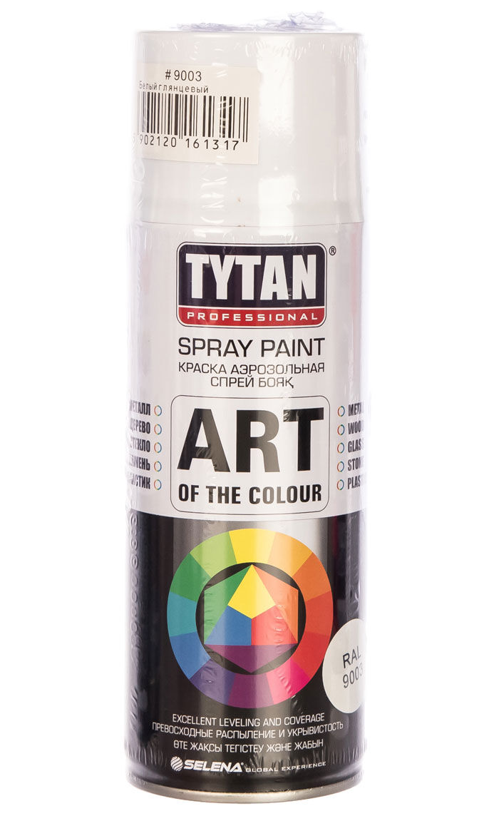 Краска аэрозольная "TYTAN Professional Art of the colour" белая глянец 9003