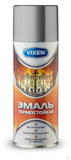 Эмаль термостойкая "VIXEN" черная, аэрозоль, до +750С 