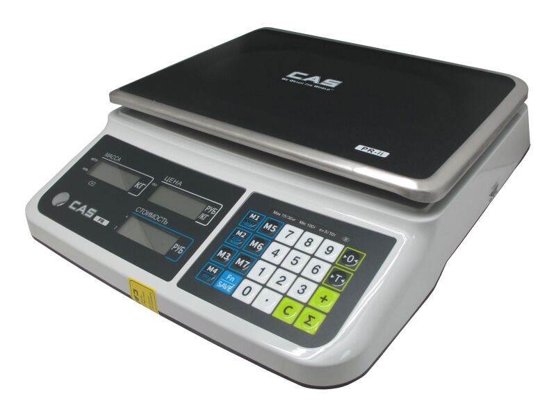 Весы торговые CAS PR-30B (LCD, II) (30 кг x 5/10г)