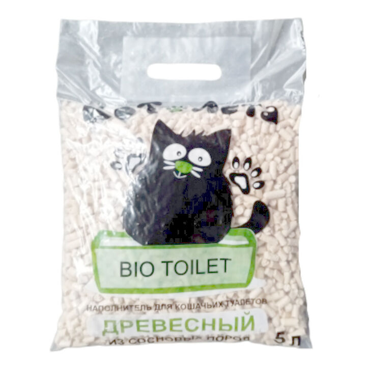 Наполнитель КотЛета для кошачьих туалетов древесный из сосновых пород 5л
