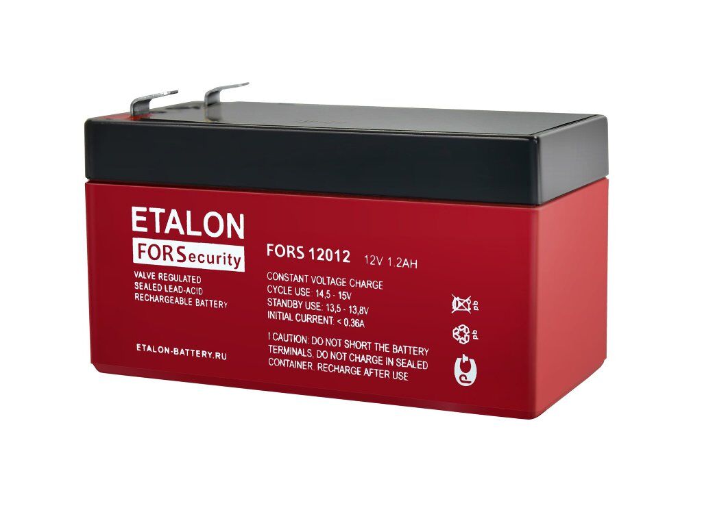 Аккумуляторная батарея 12-1,2 (12В, 1,2Ач) ETALON FORS 12012