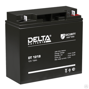 Аккумуляторная батарея 12-18 (12В, 18Ач) Delta DT 1218 