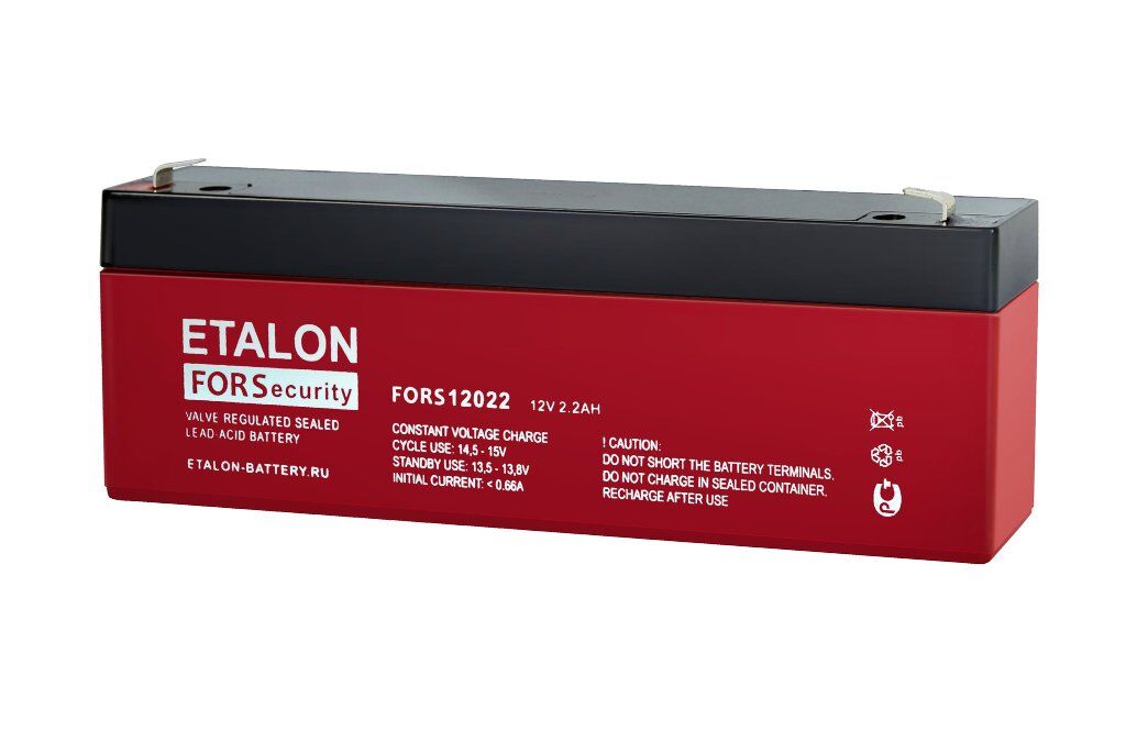 Аккумуляторная батарея 12-2,2 (12В, 2,2Ач) ETALON FORS 12022