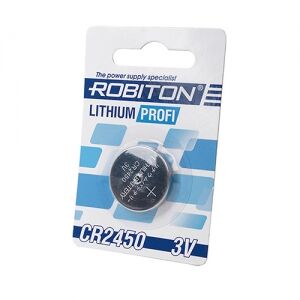 Батарейка дисковая литиевая тип CR2450, Robiton profi (1шт в блистере)