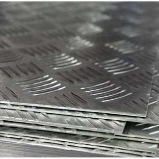 Лист алюминиевый рифленый квинтет АМГ2Н2Р 1,2x1200x1200 мм 