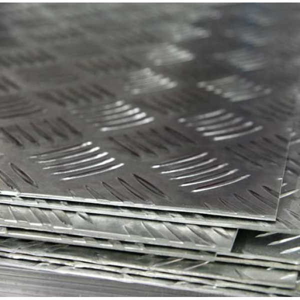 Лист алюминиевый рифленый квинтет АМГ2Н2Р 1,2x1200x1200 мм