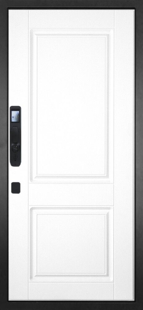 Дверь Гранит Пиано Смарт 035 Белая классика 12 мм входная