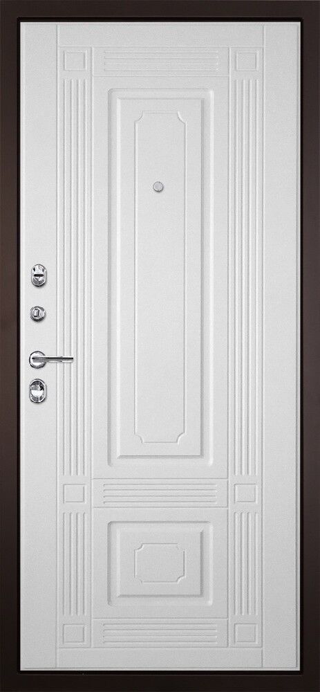 Дверь Гранит Изотерма 062 Белая матовая 12 мм