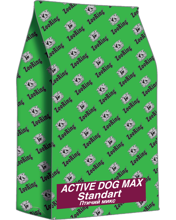 Корм для собак ЗооРинг Active Dog Standart, Мясной микс 20кг