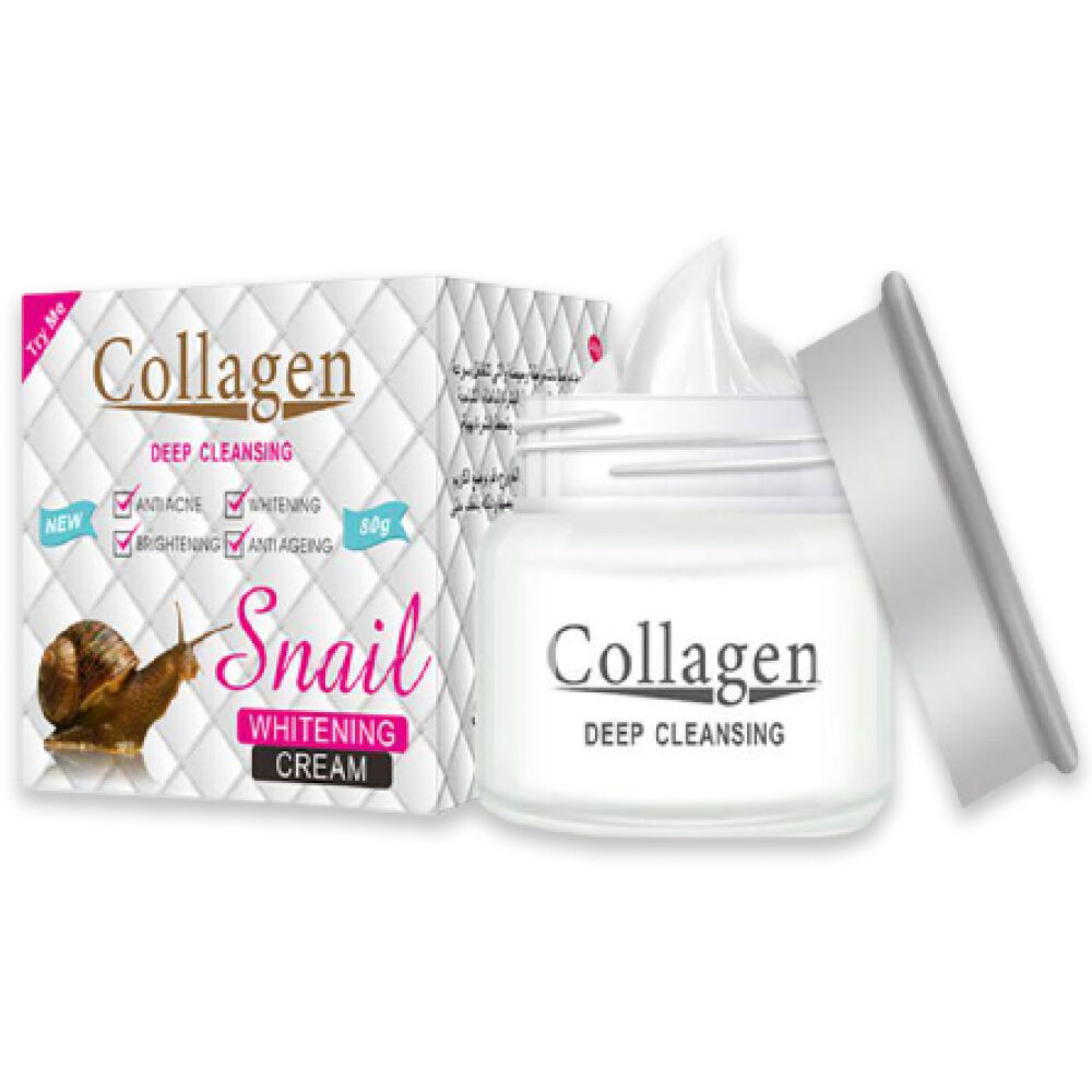 Коллагеновый крем для лица с экстрактом улитки Collagen Cleansing Snail Whitening Cream Endow Beauty