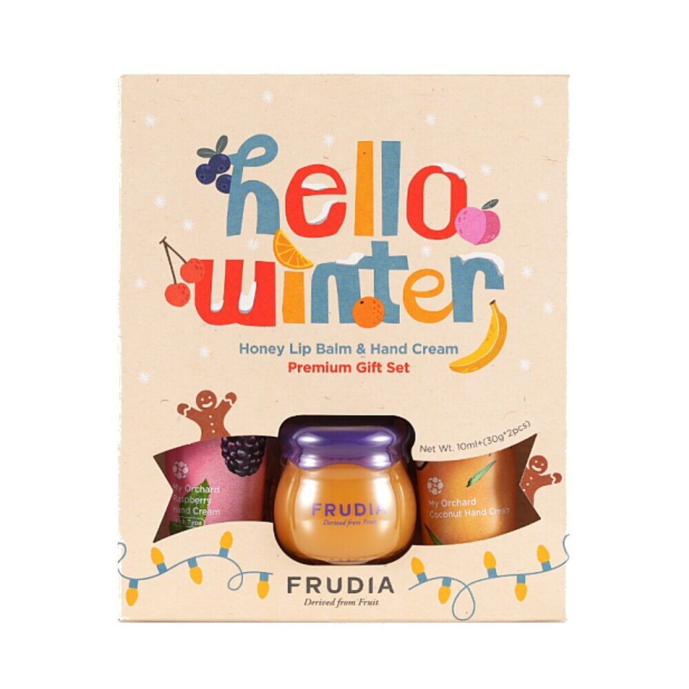 Подарочный набор "Зимний" №2 Frudia Hello Winter Honey Lip Balm & Hand Cream Gift Set