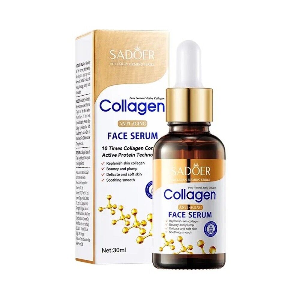 Увлажняющая сыворотка для лица с коллагеном Sadoer Collagen Anti-Aging Face Serum