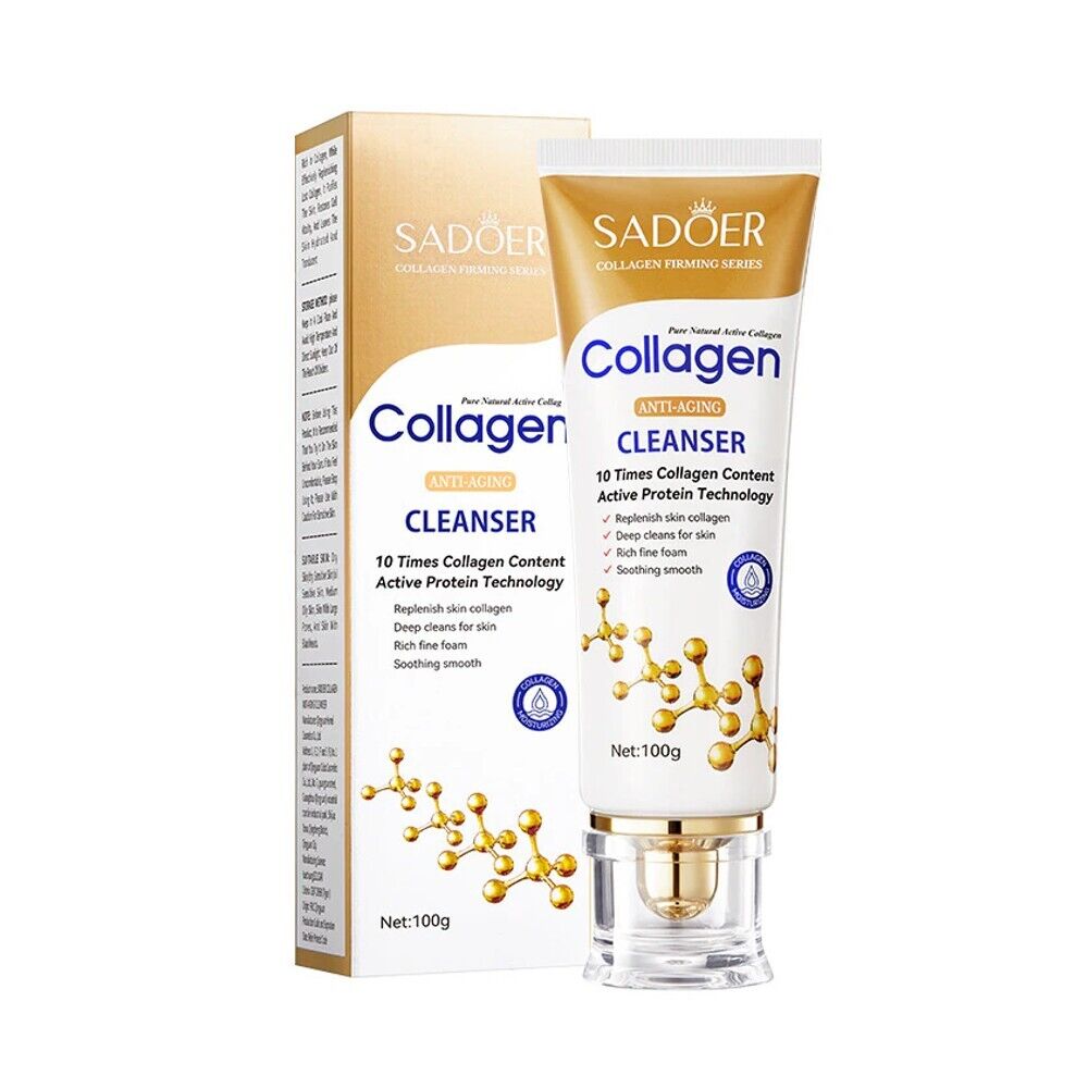 Пенка для умывания с коллагеном Sadoer Collagen Anti-Aging Cleanser