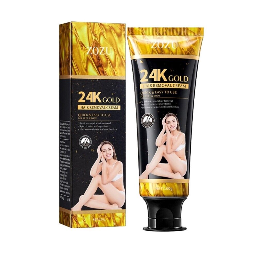 Крем для депиляции с биозолотом Zozu 24K Gold Hair Removal Cream