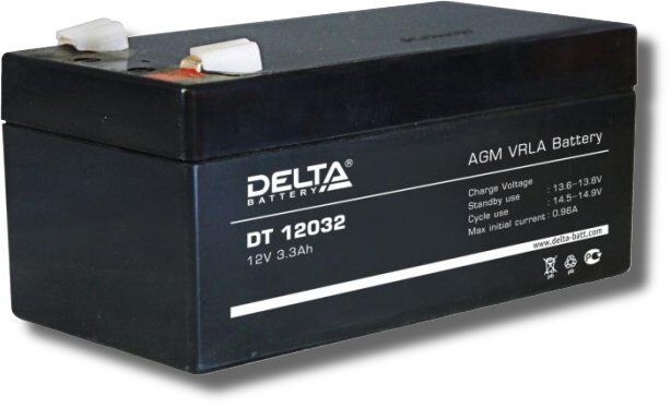 Аккумуляторная батарея 12-3,2 (12В, 3,2Ач) Delta DT 12032