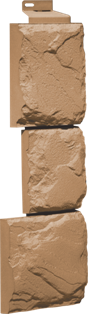 Угол наружный Камень Крупный Терракотовый 459х140