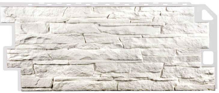 Фасадная панель FINEBER Скала Мелованный Белый 1094х459 Fineber Файнбир