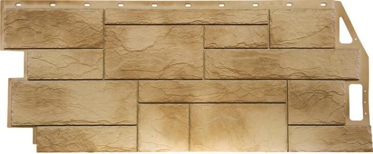 Фасадная панель FINEBER Камень Природный Песочный 1085х447 Fineber Файнбир