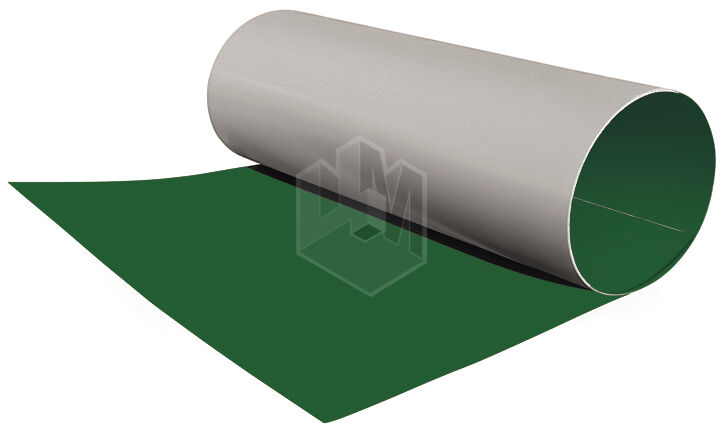 Гладкий плоский лист рулонной стали RAL6002 Зеленый Лист ширина 1,25 толщина 0,45 мм