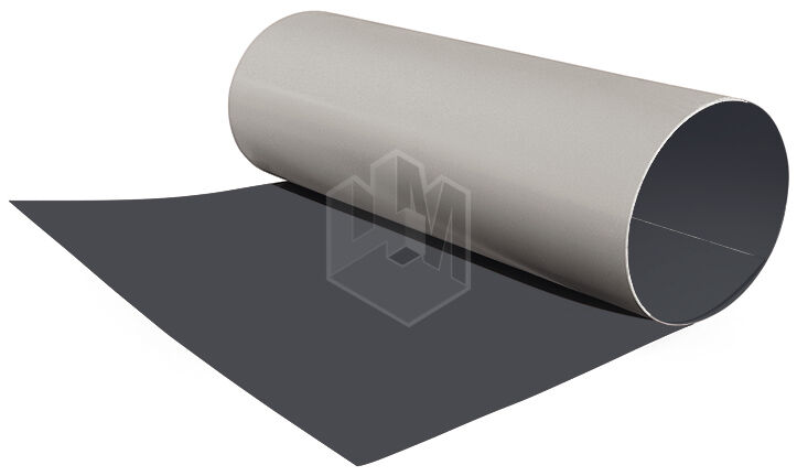 Гладкий плоский лист рулонной стали RAL7024 Серый Графит ширина 1,25 толщина 0,45 мм