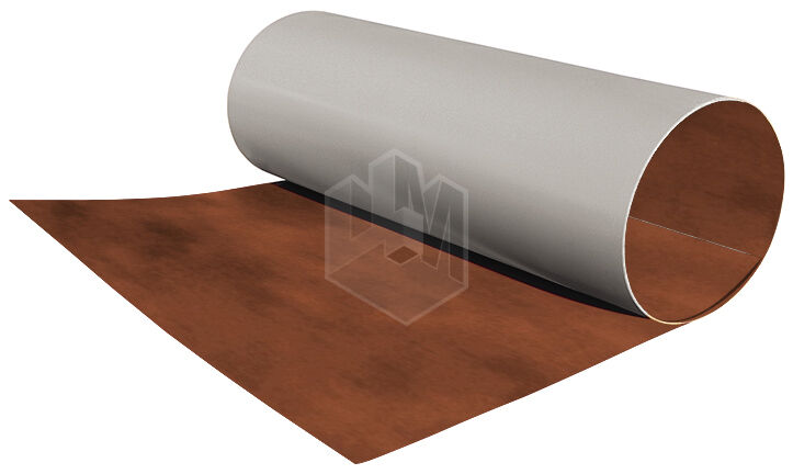 Гладкий плоский лист рулонной стали Сафари Темный ширина 1,25м толщина 0,50 мм Корея