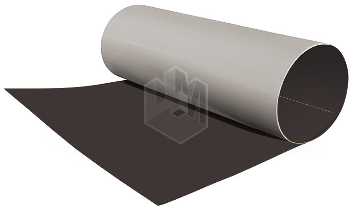 Гладкий плоский лист рулонной стали RAL8019 Темный Шоколад ширина 1,25 толщина 0,45 мм