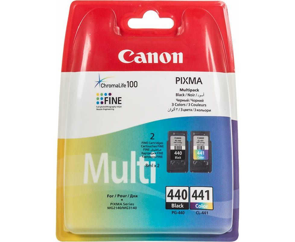 Картридж для печати Canon Картридж Canon 440 5219B005 вид печати струйный, цвет Голубой,Желтый,Красный,Черный, емкость 8